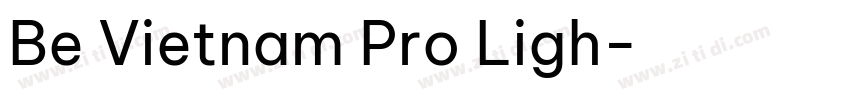 Be Vietnam Pro Ligh字体转换